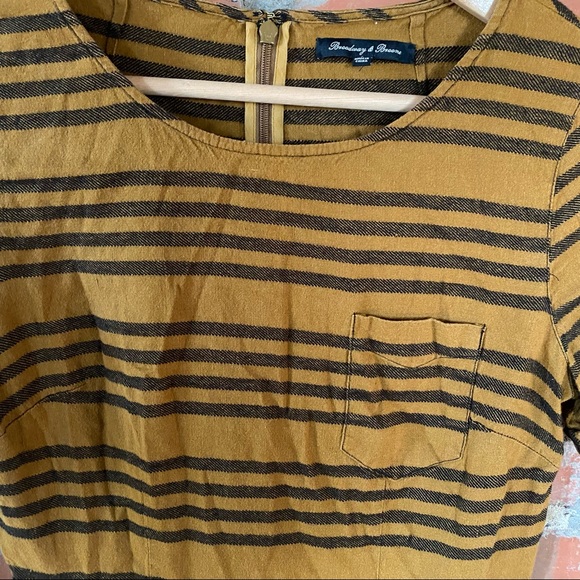 Striped skater dress with pockets - Picture 3 of 4